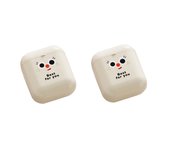 2Pcs Portable Plastic Dopamine Storage Box Cute Small Lipstick Storage Box Sealed Lightweight Pill Box for Home