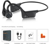 PARAMITA DG06 Bone Conduction Headphones Bluetooth Wireless Earphones Waterproof Sports Headset with Mic for Workouts Driving