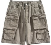 Summer Pure Cotton Men Shorts Comfort Breathable Multiple Pockets Motion Cargo Shorts New Solid Fashion Denim Shorts Men