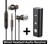 VAORLO Bluetooth 5.0 Wireless Adapter 3.5MM AUX Surround Stereo HD Audio Transmitter Receiver For Car Kit TV PC Headset Speakers
