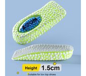 Plantillas para aumentar la altura de 1,5/2,5/3,5 cm con amortiguación de aire para el talón, para hombres y mujeres