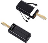 POWER BANK solar charging, 30000/50000/80000 mAh PD22.5W, 5V3A, type-c+usb, with charging indicator screen, with LED flashlight