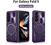 Rugged For Samsung Galaxy Z Fold 5 Case Magnetic Ring Stand Push Window Protection Cover