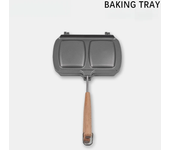 Sartén extraíble de doble cabeza para sándwich, utensilios de cocina para exteriores, vajilla, sartén antiadherente de doble car