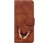 For Google pixel 8a 4a 6 6a pixel8a pixel6a 5G textura de la piel impresión en mariposa carcasa del teléfono móvil billetera c