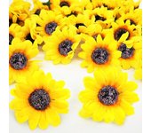 8pcs Flores de Girasoles Artificiales con Tallos diámetro 40cm, grande Girasoles Artificiales Decoracion, Sunflowers Artificial Flowers Flor Falsa Jarrones Decoracion Oficina en casa (8 grandes)