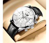 Reloj de hombre totalmente automático a prueba de agua luminosa moda reloj de cuarzo