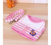 Arnés para perros, conjunto de correa de estilo marino suave y transpirable para perros pequeños y medianos, Collar para cachorros, correa para el pecho para perros y gatos