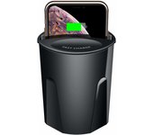 QI Charger For Samsung S10 S9 S8 S7 S6 Edge Note 9 iphone 8 X 10 Fast Wireless Charging Cup Car Phone Holder