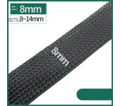 Dropship 1/5/10/50/M Black Insulated Braid Sleeving 4/6/8/10/12/14/20/25mm Tight PET Wire Gland Protection Cable Sleeve
