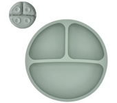4 unids/set plato de comedor de silicona seguro para bebé, platos sólidos de dibujos animados para niños, juego de vajilla para bebé con cara sonriente, plato Retro para niños