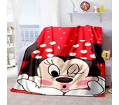 Cartoon Anime   Mouse, , Minnie Love Blanket Adult Bedroom Family Blanket Children's Gift