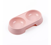 Macaron Pet Double Cat Bowl Plastic Kitten Dog Food Drinking Tray Feeder Cat Feeding Pet Supplies Accessories