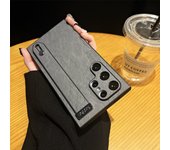 Pure Pigment Leather Wristband Phone Case For Samsung Galaxy S24Ultra S24+ S24 S23Ultra s23 Minimalist design