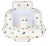 Taburete de baño y ducha portátil para bebés Ins Silla de aprendizaje resistente a caídas Sofá hinchable para bebés