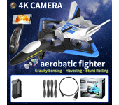 V31 Kids RC Drone, Caza, 4 Canales, Cámara 4K, Fotografía Aérea, Cuatro Motores, Planeador RC, Juguetes de Espuma, Regalos