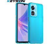 KEYSION Transparent Shockproof Case for OPPO A77 5G A77S A57S A57 Clear Soft TPU Silicone Phone Cover for Realme Narzo 50 5G Q5i