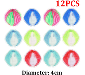 6/12pcs Washing Machine Laundry Balls Hair Remover Lint Catcher Fluff Cleaning Balls Reusable Dirty Collection Laundry Ball