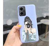 For Xiaomi Redmi 10 5G Case Cover 6.58" Soft Silicone Matte Phone Case Back Cover On Cover Redmi 10 redmi10 5g Lovely Girl Cases