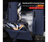 Wristband For Samsung Galaxy Z Fold 4 3 Fold3 Case Wrist Strap Ring Bracket Pen Hinge Glass Screen Cover