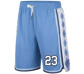 Pantalones cortos de baloncesto con estampado Argyle #23 para hombre para competición, fiesta y entrenamiento