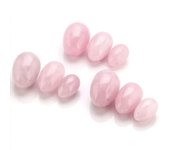 Natural Pink Rose Quartz Crystal Egg Ball Magic Sphere Healing Kegel Exercis Stone