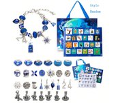 Calendario Adviento 2024 Joyas Niñas Mujer,Bisuteria Kinder Adolescentes Mujer, Kit para Hacer Pulseras Manualidades Regalos DIY