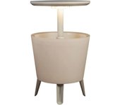 Nevera iluminada para jardín, Blanco - Iluminada