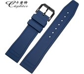 Caphter Fluoride Rubber Strap Watch Band Bracelet Compatible With IWC Watch Big Pilot Portofino TOP GUN Portugieser 20mm 21 22mm