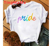 Kawaii Love Is Love Lgbt T Shirt Men Funny Harajuku Rainbow Gay Pride T-shirt Love Wins Graphic Tees Hip Hop Tops Tshirt Male