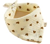 Adjustable Printing Baby Muslin Bibs Snap Button Cotton Saliva Towel Solid Color Soft Burp Cloths Infant Scarf