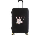 initial letter Printed Design Travel Trolley Case Cover Protector Washable Suitcase Cover Luggage Storage Covers for 18-32 Inch Luggage Cover.
