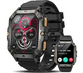 Reloj inteligente para hombres (responder/realizar llamadas), Smartwatch táctico Bluetooth de 2,02" para Android y iPhone