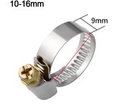 Stainless Steel Hose Clamps Hose Fuel Hose Clip Durable Anti-oxidation Pipe Clamp Pipe Clip Car Fuel Hose