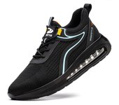 Zapatos de seguridad informales con punta de acero para hombre y mujer, zapatillas de trabajo ligeras con punta de acero, ANTIPERFORACIONES