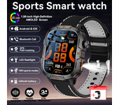 2025 Outdoor Sports Smart Watch IP68 Waterproof LED Flashlight 1.96-inch HD Display Bluetooth Call Men's Fitness Watch