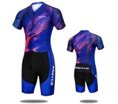 Men's triathlon, short sleeved jumpsuit, cycling sweatshirt, sportswear, mountain biking apparel, 2024