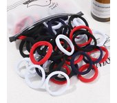 30/50/100Pcs Women Girl Mixed Colors Bands Basic Ties Elastic Headband Hair Scrunchies Accessories Ponytail Holder
