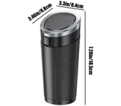 Cubo de basura para coche, contenedor de basura portátil para coche, cubo de basura impermeable a prueba de fugas, cubo de basura multiusos con tapa, accesorios para coche