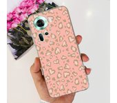 For Oppo Reno11 CPH2599 Case Reno8 T 4G CPH2599 Cover Soft TPU Clear Silicone Bumper Flower Women Fashion Coques Capa Reno 11 5G