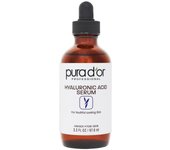 PURA D'OR 3.3 Oz Hyaluronic Acid Serum Deep Anti-Aging, Plumping Moisturizing Formula For Smooth, Supple Skin Natural Skincare