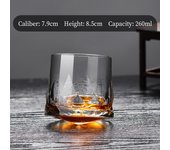 Creative Diamond Whiskey Glasses Tumbler Glass Cup Rotating Design Wine Glasses Whisky Shot Glass Bar Accessories