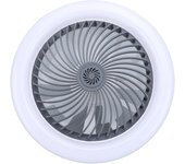 Ventilador de techo con luz LED - Disponible con casquillo para bombilla E27 - Con mando a distancia - Protección ocular de espectro completo para niños - Regulable tricolor