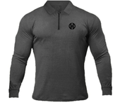 New Arrivals Men's Half Zippers POLO Shirt Spring and Autumn Business Casual Street Wear Slim Fit Bodybuilder T-shirts
