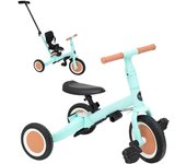 Evolutivo de Bebé 5 en 1 GYRO + - Bicicleta Niños Desde 1 Año hasta 5 años - De Triciclo a Bicicleta con o sin Pedales – Adaptable y transformable (Gyro +, Verde)