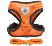 Arnés ajustable para perros pequeños y gatos, conjunto de Correa y chaleco transpirable para Pug, Chihuahua, Bulldog, accesorios