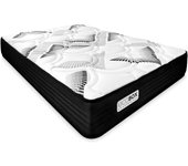 Colchón Viscoelástico Híbrido Eco Box con Núcleo de Muelles Ensacados, Confort Óptimo, Firmeza Intermedia, Antiácaros Antibacteriano e Hipoalergénico 90 x 190