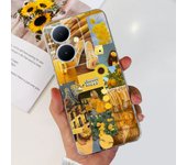 For Huawei Nova 11i Case Cute Luxury Back Cover Soft Silicone Phone Case For Huawei Nova11i 6.8" Fundas Transparent Flower Para