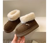 Botas de nieve para niños Botas mullidas para niñas Engrosadas y de vellón