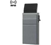 Rfid Credit Card Holder Thin Slim Minimalist Wallets Metal Bank ID Cardholer Case Wallet for Men Carteras Choice
